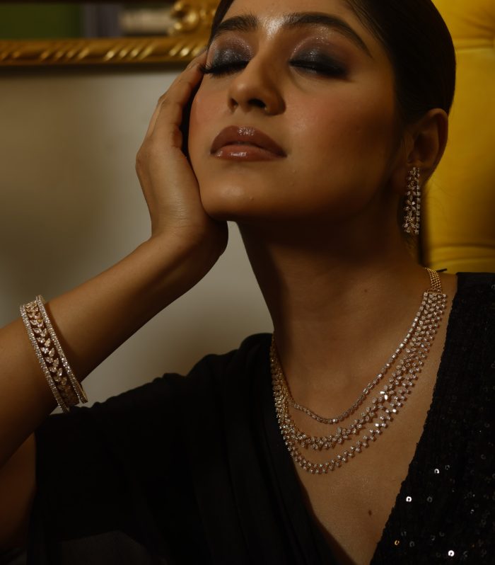 Diamond Single Line Bangles